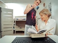 TUTOR4K. Lucky fellow manages to fuck gorgeous lady