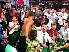 Homo men compete who is the giant doxy at a party