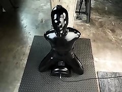 two women fetish latex asslicking and anal mff