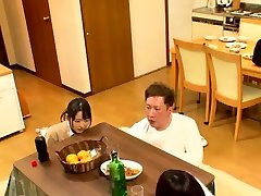 Japanese teen in family stroke virgin scandal uniform stripped