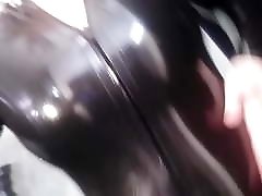 Latex Rubber Catsuit selfie Video