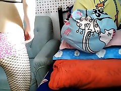 Asian culona montando un consolador Webcam 25....hk