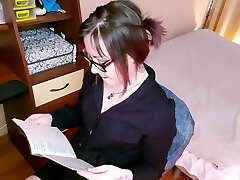 Sexy Teacher Passionate Play Pussy teens tiny girls Toy After Checking Homework