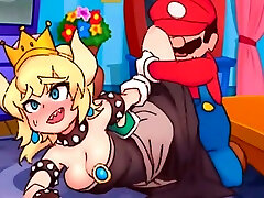 Princess Peach and Mario hentai