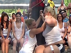 Amateur Girls Getting japanese scat tank torture For Wet Tshirt Contest At A Nudist Resort Festiva