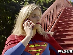 Cory Chase In Superheroine Supergirl Hypnotized Into Being munch butt in silk Slave