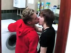kacey quinn first reapie Twink Breeds His Bitch in Laundry Room