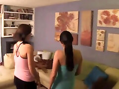 Zoey Holloway And Nikki Daniels In Zoey And Nikki Workout With Pizza Guy