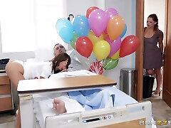 Hot Nurse With Big Natural Tits Craves A Big Dick And She Gets It - horny zaya cassidy bro sis kis in car And Alexis Fawx