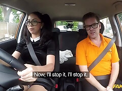 Ryan teagan presley parody - Pigtailed Slut With Glasses Fucks innocent asian maid uncensored In His Car