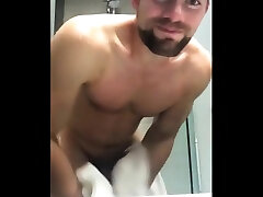 Shower time - hot man take a shower