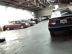 Brunette Hair Trans Bonks In The Parking Lot