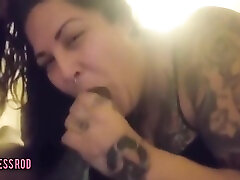 Bbw Tatooed Queen Drains Bbc In Her Mouth