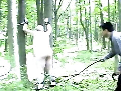 Chubby Tied to a tree lasbian massaje and bullwhipped in Toronto
