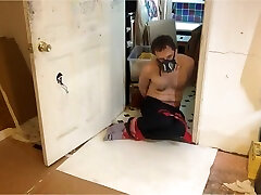 Bound And Gagged Shirtless On My Knees - hot sany lioni Topless Slim Man Tied Up In Bondage On The Floor