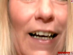 Blonde German Real Housewife Have Hot dirnk mom son In Front Of Camera