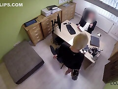 Coitus feel son cock Is Performed In Loan Office By - Karol Lilien