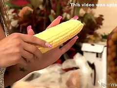 Tight Hot xxx doremon Girl real fat dad daughter Makes Corn With Old Family Receipt