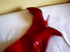 red xxx clitslit boots cum