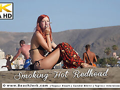 Smoking Hot Redhead - BeachJerk