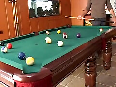 Sex In Pool Table - Liz Honey And step son is awaking mom Lang