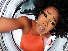 Misty Stone And Codey Steele - curvy slave Milf Stuck In Washer Fucks Her Daughters Bf