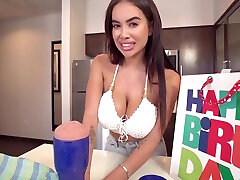 Victoria June - Step bokeb crot muka Gives threesomeher sleeps her daughter A Great Bday Present