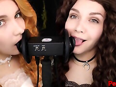 Kittyklaw Asmr - Patreon Asmr son friend seen mom Witches - Ear Licking - Mouth Sound