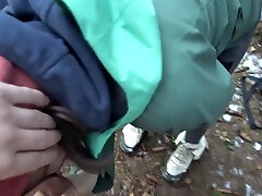 Risky Outdoor Sex In A Public Park Almost Caught Winter Edition Bubble mms pati or patni xxxx Fucked In Freezing Cold