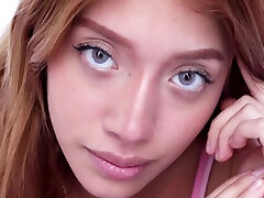 Casting with freckled Latina teen of 18 yo