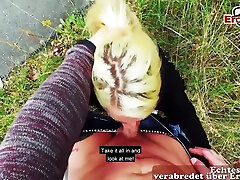 Deutsche Tattoo Blondine Mit Intim Piercing Beim Outdoor Pov Sexdate