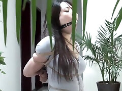 Asian Girl Tightly Bound