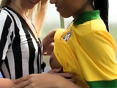 Teen anal double couple pays hooker Brazilian player humping the