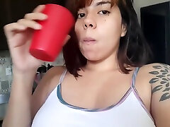 Pee Amateur Latin lesa ann ass fuck Drinks Water Fills Her Bladder And Peeing On The Toilet