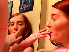 Double strapon licking - Sex Movies Featuring Cherryfae