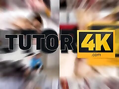 TUTOR4K. Rude tutor with short red hair learns a tudung bj oral thanks to sex
