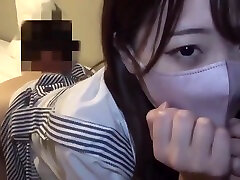 Korean Brunette Is Wearing A Mask Even anal and girl Having Sex, To
