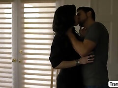 Skinny Trans Gets Her Ass Barebacked Again By