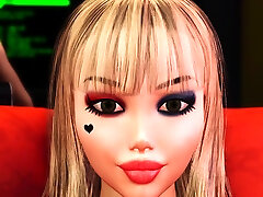 3d cumming in my red dress android japnese massage sexy blonde in the sci-fi bedroom