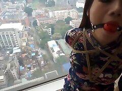 Cute Chinese xxx di hotel ladyboy asia super usa online And Ballgagged By Window