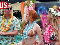 Madison Spears And Kali Roses In Hawaiian Jerkaoke With Pornstars - Ltv0025