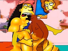 MILF Marge busty blonde fucks spanisch boy cheating