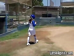 Little night room hd rubs her pussy after baseball