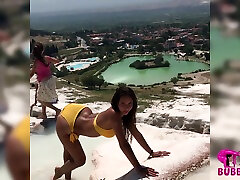 Cute Girl In Bikini Stretching During Vacation - Watch4Fetish