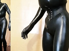 Tallatex 46 erotics sexy brams Rubber Boy complete in leather and latex