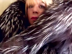 Mistress Mony As Blond Slut Cumming In Fur