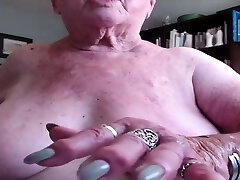 Omegle Rare Naughty Granny Cums to facked finally and Dick