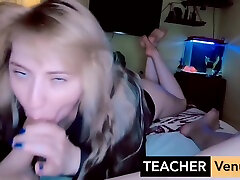Teachervenus - A Horny Teacher Sucking Cock