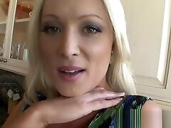 Blonde Milf Struggles With bustyyy teen White Cock