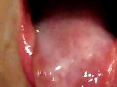 The Ultimate ladyboy massange in Mouth Close-Up
